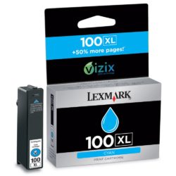 Lexmark 100XL High Yield Ink Cartridge, Cyan Single Pack, 14N1069E